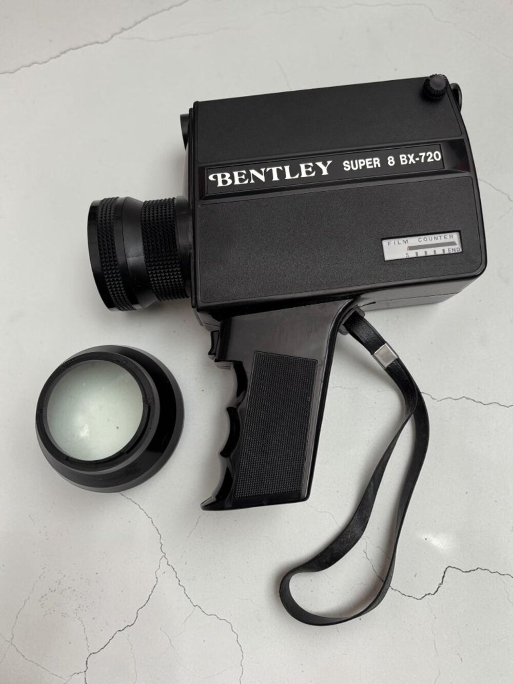 Bentley Super 8 BX-720 Vintage Film Camera With Lens Attachment & Strap
